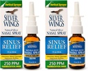 Natural Path Aripi de argint Sinus Relief Spray Nasal natural de argint - 250ppm - 1 oz - 2 ambalaj