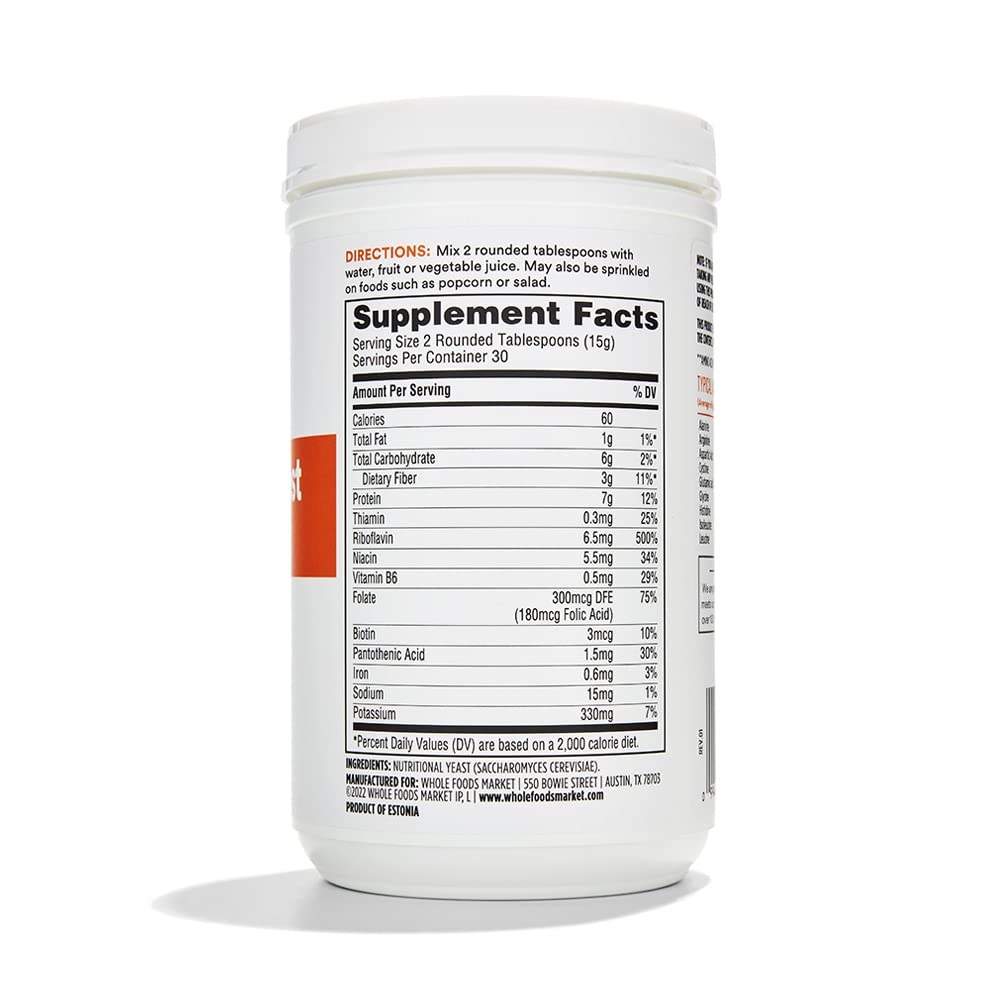 365 by Whole Foods Market, Nutritional Yeast, 15.9 Ounce (Pachetul de 2)