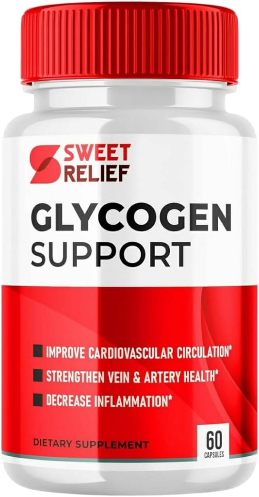 Suport Glicogen dulce de ajutor - Sweet Relief Navă de sânge mai curat, capsule de ajutor dulce, Formula avansată pentru wellness generală, SweetRelief (60 capsule, 1 ambalaj)
