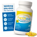 Omega 3 ulei de pește 60Count 1600 mg Made in Norway - ulei de pește de mare potențial Omega 3 Suplimente Formular trigliceride cu EPA și suplimente DHA pentru femei și bărbați fără pește după gust aroma de lamaie naturale