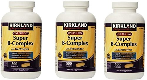 Kirkland Signature One Per Day Super B-Complex cu Electrolytes 500 comprimate