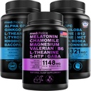 MEDCHOICE Melatonina de somn (90ct) și Nootrop Brain (120ct) Supliment Bundle - Wellness Duo pentru somn, creier, Focus, & Mood Support - Vegan, Non-GMO, Gluten-Free