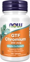 Acum Suplimente, GTF (factor de toleranţă la glucoză) Crom 200 mcg, Insulină Co-factor*, 100 comprimate
