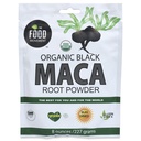Food Movement Co. Black Maca 8 oz Raw Food Powder - Organic, Non-GMO, Vegan, Gluten Free- Black Maca Root Supplement for Whole Body Wellness
