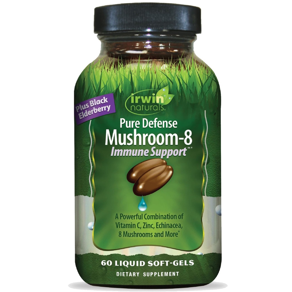 Irwin Naturals Pure Defense Mushroom-8 Imunity Support 60 Sgels