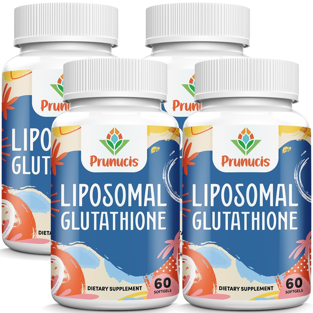 2400MG Glutationa lipozomal, cu vitamina C, muls de lapte şi acid alfa-lipoic, antioxidanţi principali, L-glutation pur redus - Sistemul imunitar, repararea celulelor, energie, absorbţie ridicată, 240 Softgels