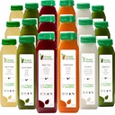 5 zile Juice Cleanse by Raw Fountain, All Natural Raw Detoxifiere Cleanse, Juicing for Body Rest, Rece Presed Juice Rapid, Great Way to Jumpstart a Healthier, Diet 30 Botts 12oz, 5 Ginger Shots