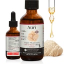Auri Lions Mane lichid Elixir - Suplimente pentru creier pentru memorie și focalizare cu ciuperci funcționale - Lions Mane supliment - Spectrum Lion's Mane extract - Nu OMG, Vegan Mushroom Tinctură