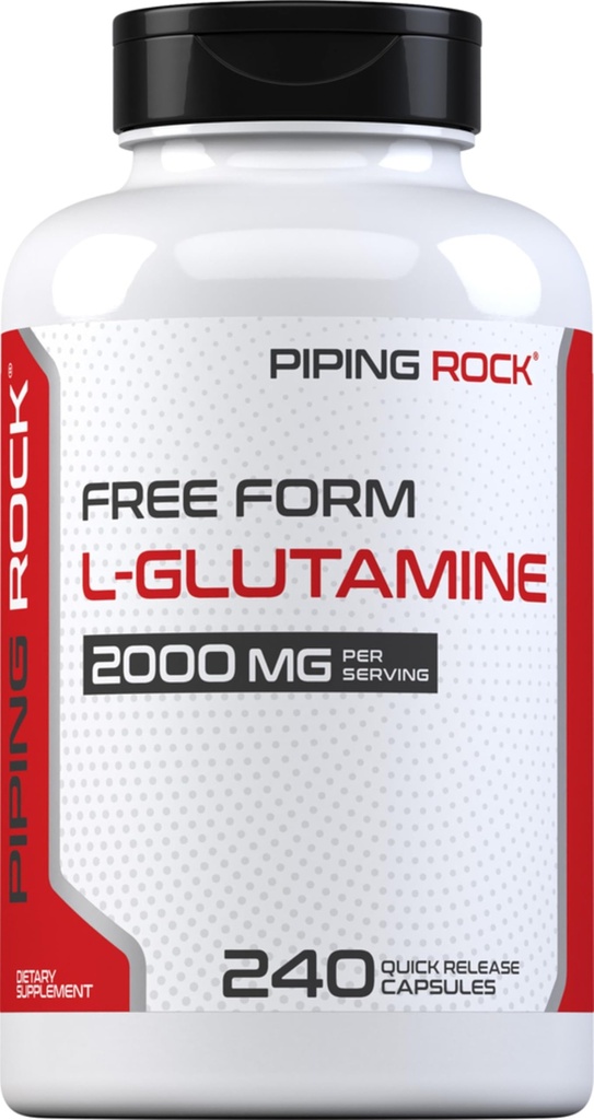Piping Rock L Capsulele cu pulbere de glutamina 