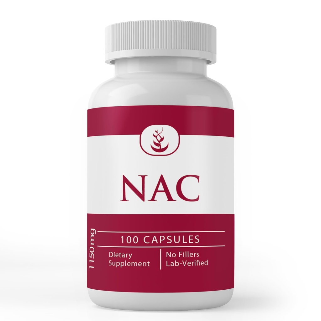 INGREDIENTE ORIGINALE INGREDIENTE N-Acetil L-Cysteine NAC, (100 capsule) Mereu pure, fără aditivi sau fillere, lab verificate