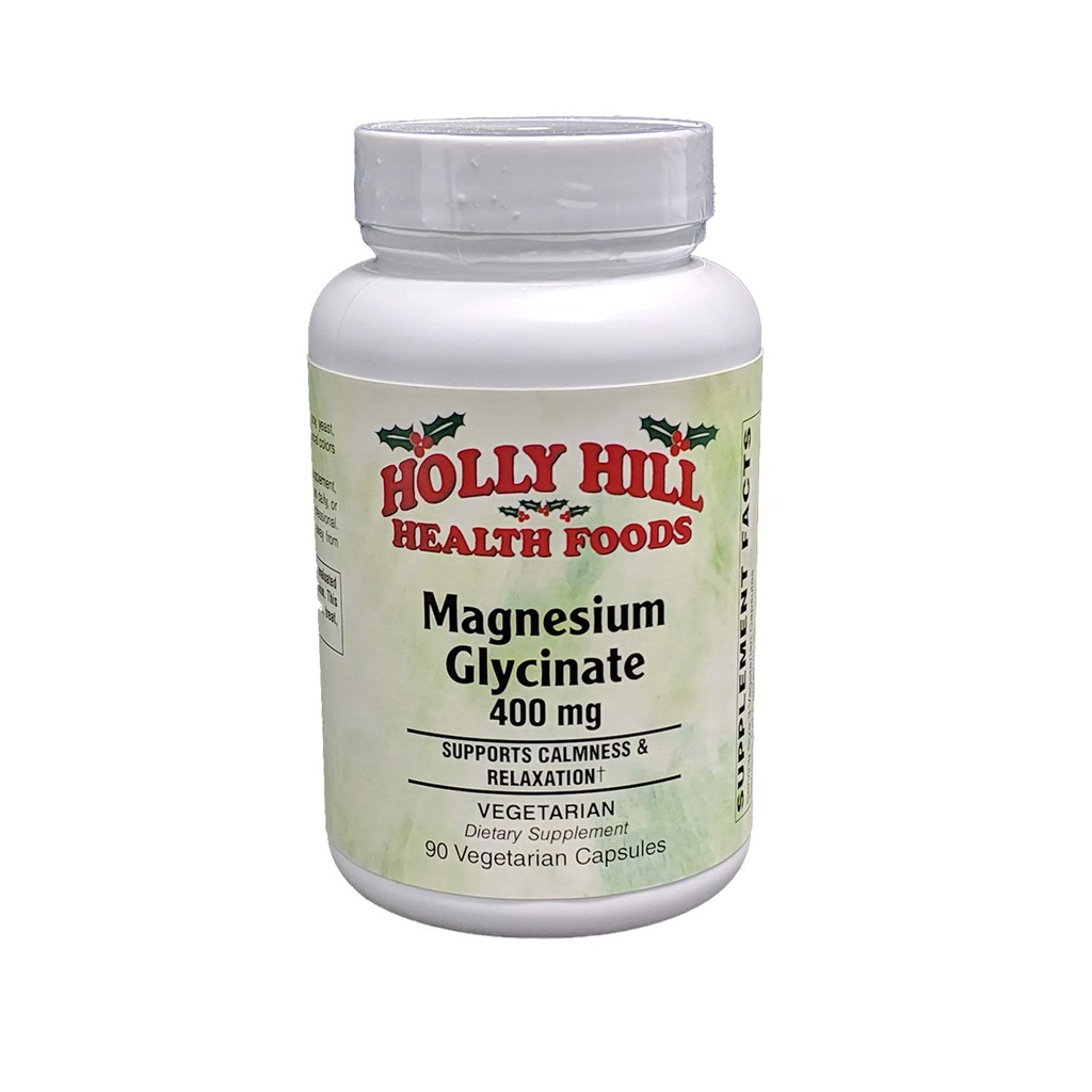 Holly Hill Health Foods Magneziu Glycinate 400mg, 90 capsule vegetariene