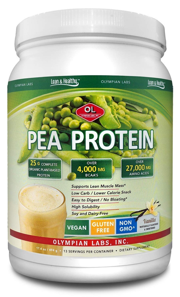 Olympian Labs Vanilla Pea Proteine, 494 Grams, 13 Servings
