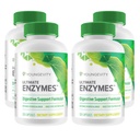 Youngevity Ultimate Enzimes® - Multizymes for Digestion, Gas & Bloating Relief - Betaine HCl, Ox Bile, Pancreatine 10X, Papain 6M, Pepsin 1:3000 (120 capsule - 4 ambalaje)