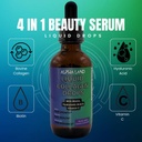 Colagen lichid - Acid hialuronic, Biotin, vitamina C, hidratarea pielii, creșterea părului, rezistența unghiilor - Suplimentul serului de frumusete anti-Aging (Form Drop)