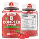Vitamina B Complex Gummies, Vegan Vitamina B Gumies cu 2000 mcg metil B12, metil Folate 