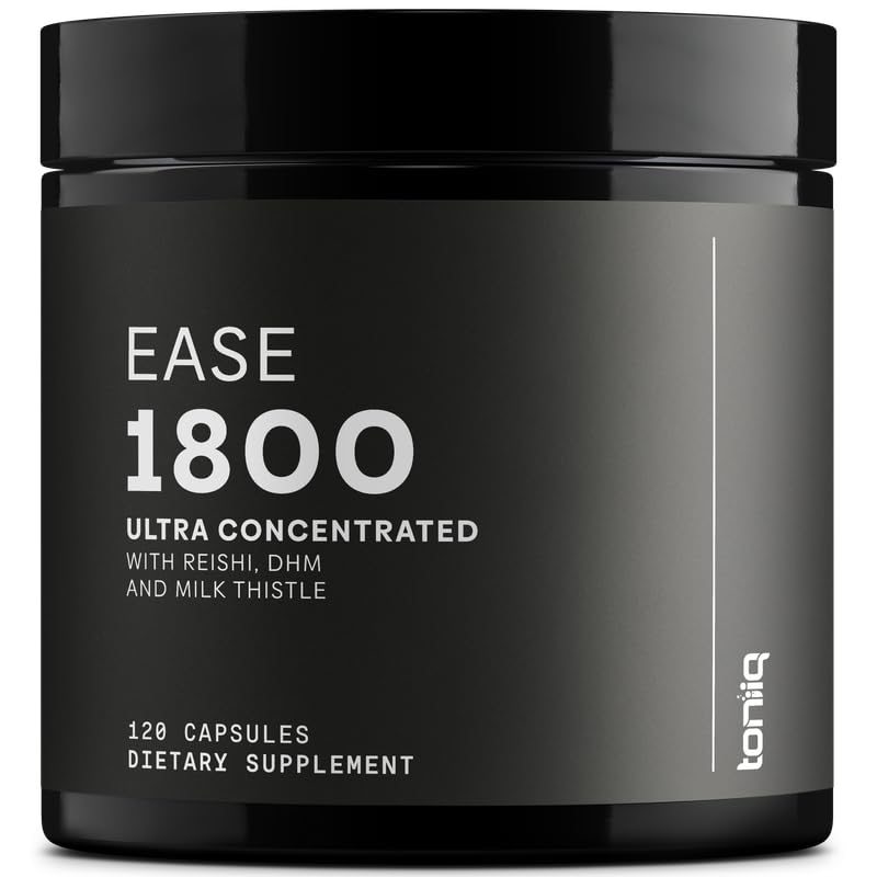 Toniiq Ease cu DHM - suport ficat complet pentru o noapte - 120 capsule - 50x extract super concentrat