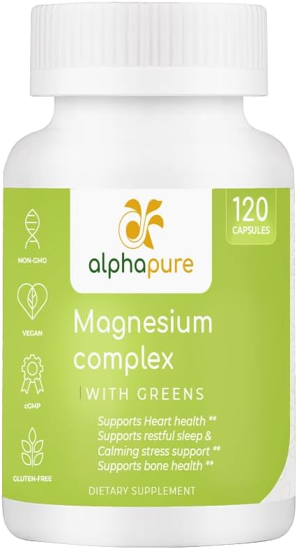 Complex de magneziu cu Greens, Magneziu Glicinat, Magneziu Gluconat, și magneziu Malat oferă 250 mg de Magneziu Elemental Per Serving, a treia parte testat. Plus cinci verzi bogati in magneziu