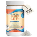 Liz Cruz Super Salts - Electroliti, Hydrating Powder w/ Sodium, Magneziu, Calciu, Potasiu, Curbs Cravings, Fără zahăr sau arome artificiale