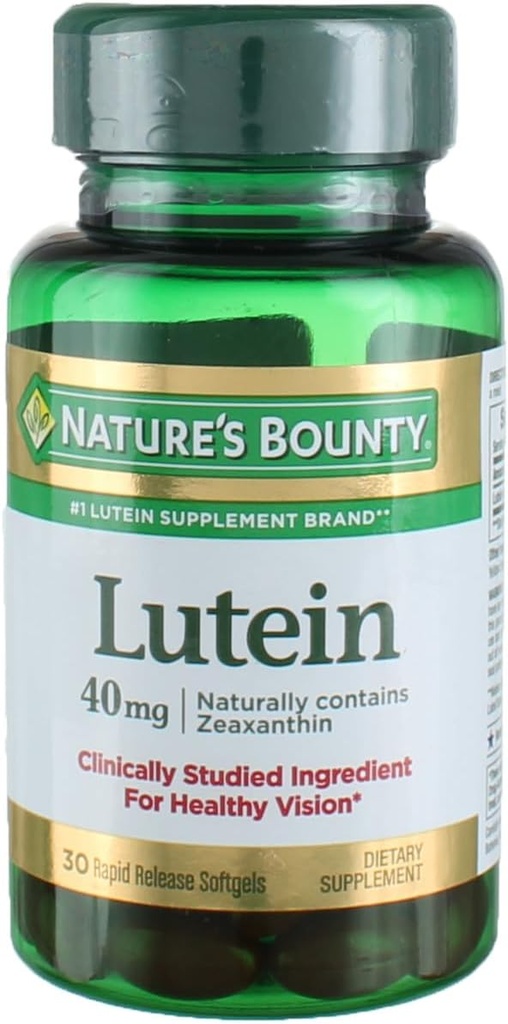 Nature's Bounty Lutein Softgels, 30 count (Pachet de 2)
