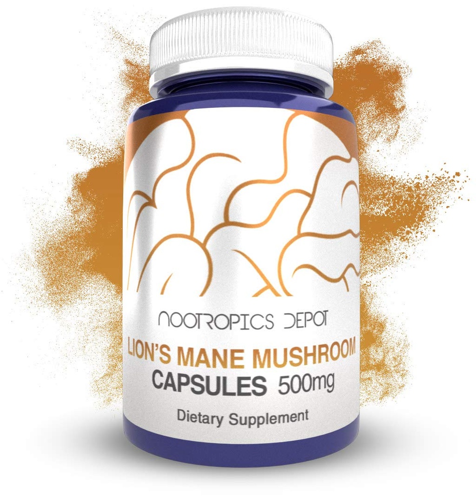 Nootrops Depot Lions Lions Mane Capsulele de ciuperci 
