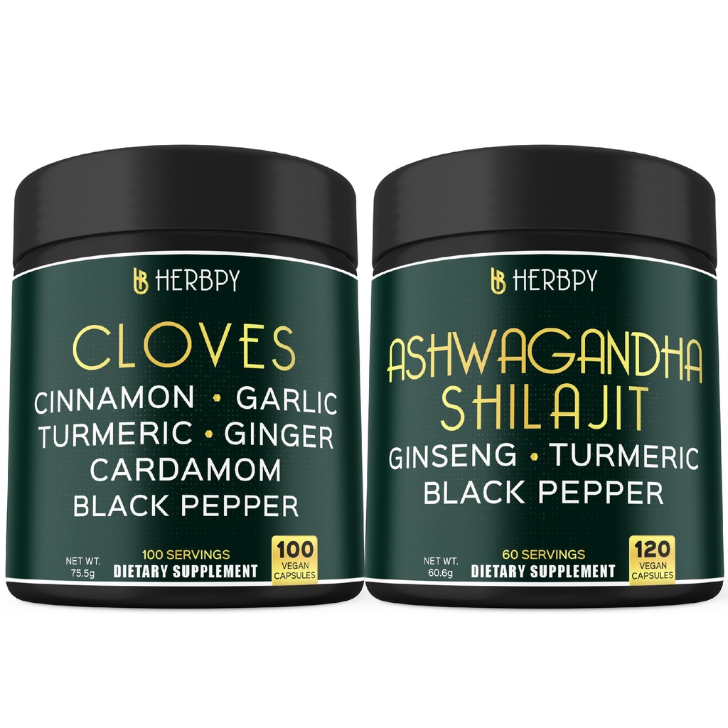 Bundle 7in1 Cuburi Supliment și 5in1 Ashwagandha Shilajit