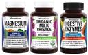 FarmHaven Magneziu Glicinate & Malate + Mulgemi de lapte + Enzime digestive cu Probiotice