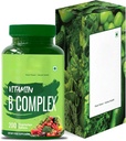 Complex de vitamine B 100% RDA - 200 comprimate/capsule - B Suplimentul de vitamine (B1, B2, B3, B5, B6, B7, B9, B12), Verde