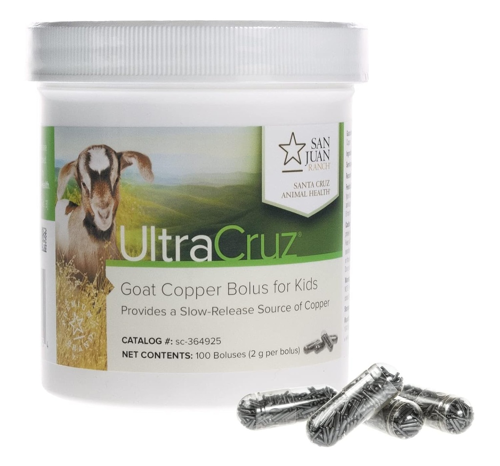 UltraCruz - sc-364925 Capră de cupru supliment bolus pentru Capre Kid, 100 Conte x 2 Grams