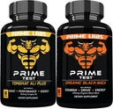 Prime Labs Tongkat Ali Plus (60 ct) + Capsule negre de Maca organice (60 ct)