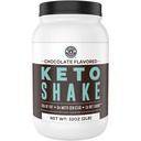 Keto Meal Shakes, Ciocolata, 2lbs, amestec de proteine cu carbohidrati Keto, MCT pulbere, Iarba Hed Hidrolyzed Colagen Peptides, Keto Breakfast Shake, 20g Fat, 14g Proteina, 1 Net Carb, Zero Zahăr