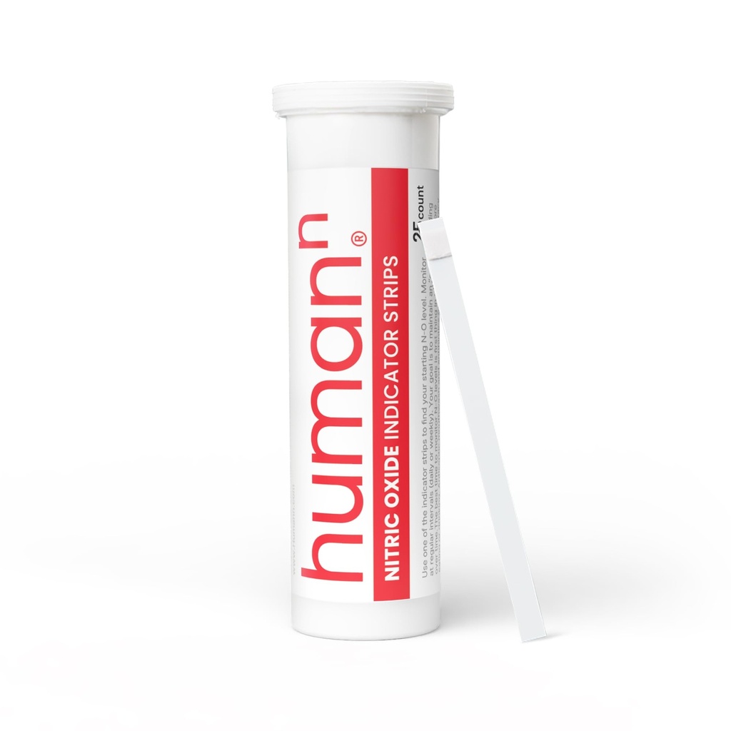 HumanN - Oxid de azot I Indicator Strips - Test de nivele de azot salivar - 1 Tub de 25 benzi