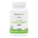 NaturasPlus PRO Calciu D-Glucarat (CDG) 600 mg - 90 capsule - Non-GMO, Vegan, Gluten Free, Soy Free - 90 Servings