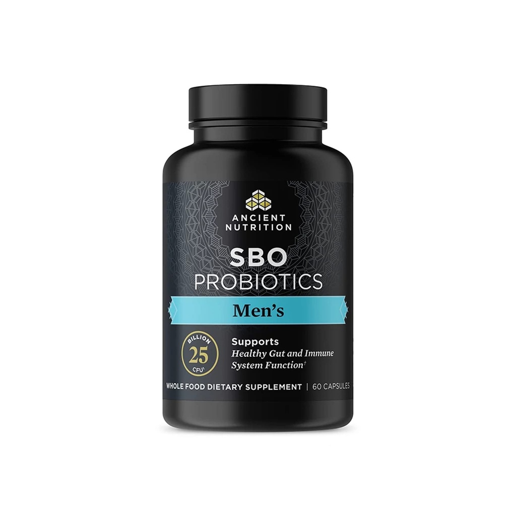 Probiotice nutritive antice pentru bărbați, probiotice SBO 60 Ct pentru bărbați, pentru sănătate gutoasă, suport digestiv și imun, boosts masa musculara si metabolismul gras, 25 miliarde CFU Per slujire