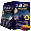 Ajutor de somn natural pentru vitaminele Dr. Price - Supliment de somn - Melatonina pentru somn - 30 Pachete - Ajutoare de somn Adulți, Triptofan, Calmant Pulbere de magneziu, Suport de somn non-drowsy