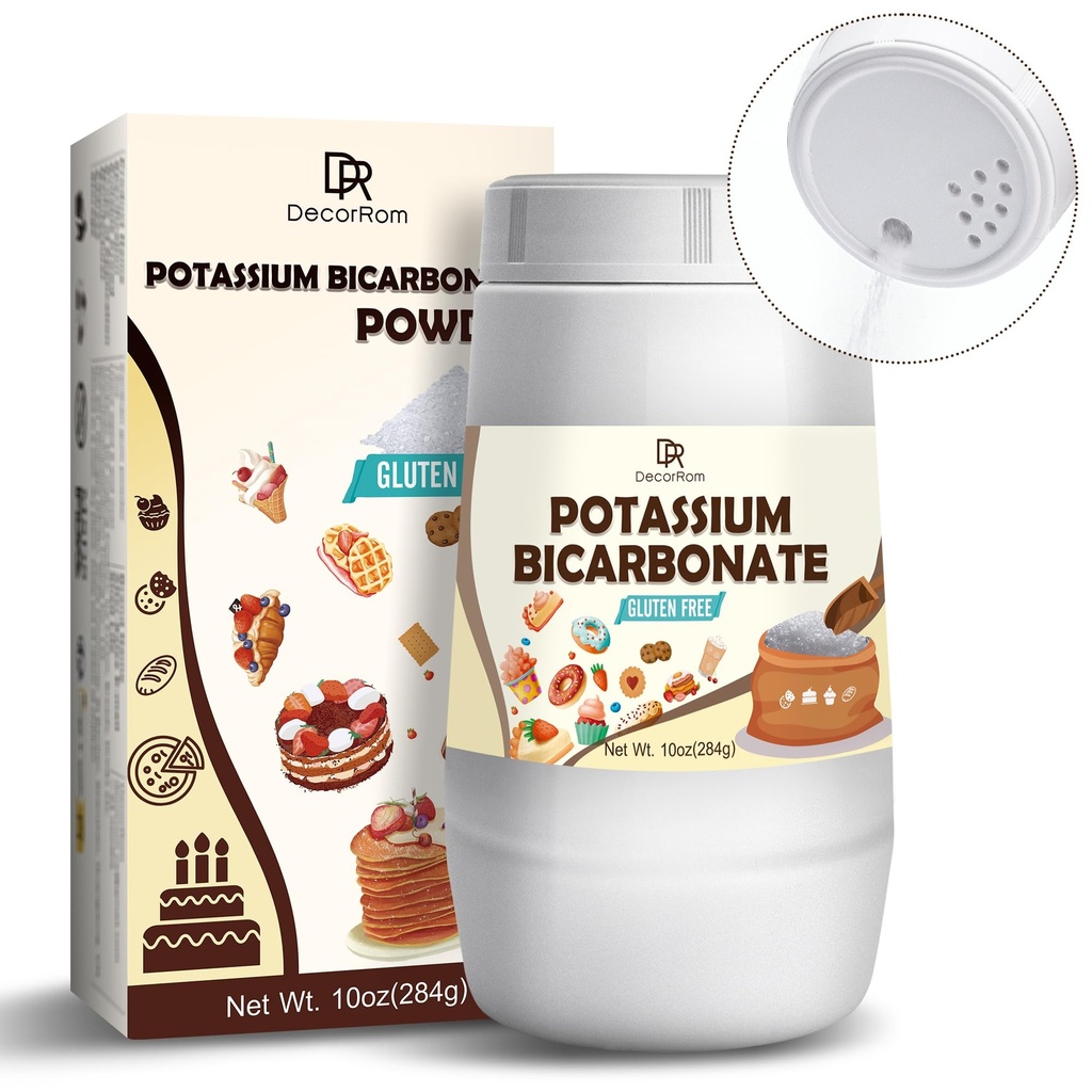 Bicarbonat de potasiu 10oz - 100% Pure Bicarbonat de potasiu pulbere pentru plante, prăjituri, fabricarea vinului, Leasing - produse alimentare Grad Bicarbonat de potasiu Praf de Leaving Agent pentru prepararea, cookie-uri, Snacks