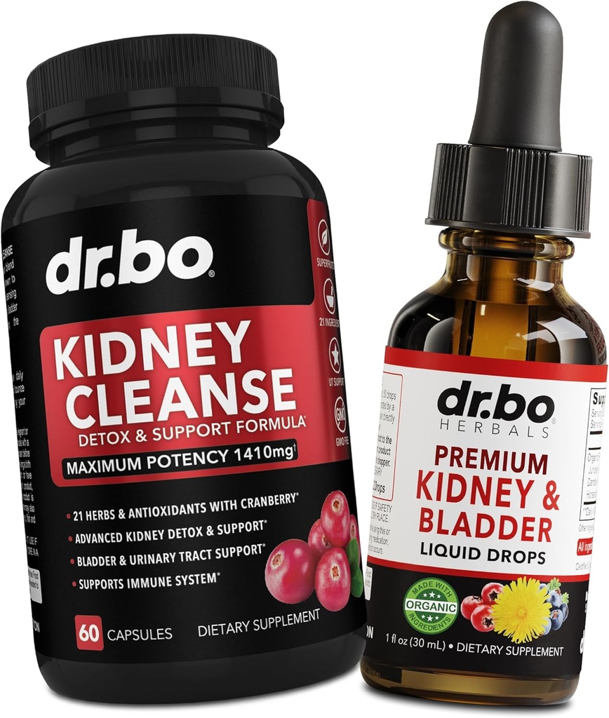 Rinichi Curățare Detoxifiere Supplement & Vezică urinară picături de sănătate - Organic Rinichi vezicii urinare Suplimente picături & pastile Juniper Berry Cleavers Dandelion Cranberry - Rinichi Renal & Urinare Tract Suplimente