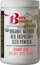 Berry Frumos Organic Meeker Red Raspberry Seed Powder (Acid Ellagic, Fiber) - 1 lb (454g) - Cold-Pressed din SUA-Grown Burundi