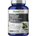 NusaPure Olive Leaf 20% Oleuropein 50:1 Extract, 500 mg echivalent cu 25.000 mg 200 Veg Caps Potrivit pentru Vegetarians și Vegas, Non-GMO