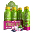 BrainJuice Kids Brain & Immune Supplement Shot, Gluten Free Shots for Energy, Focus, Imunity with Vitamina D, C, B, Alpha GPC & Organic Ginger Root, Ages 5+, Dragon Berry, 2.5 fl oz, 12 Pack
