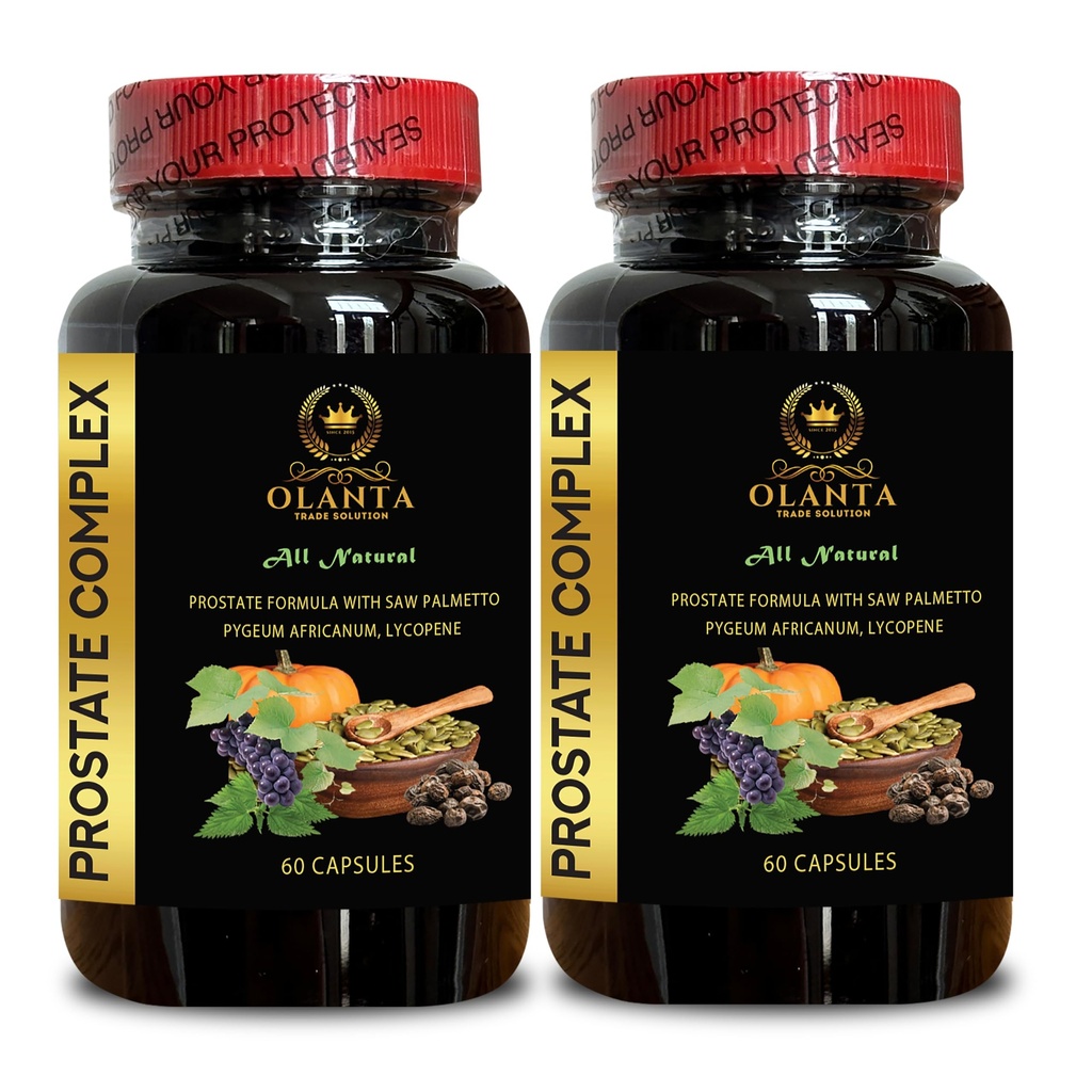Complexul de suport prostata - pastile sanatoase prostate, suport pentru tractul urinar, Mens Daily Vitamina Prostate suport, Saw Palmetto extract pentru prostata - 2 sticle 120 capsule