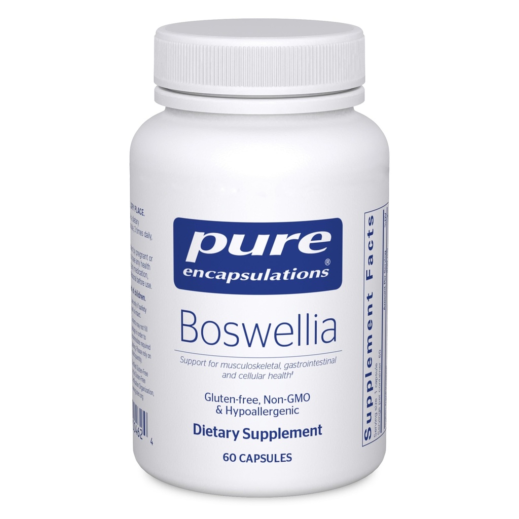 Pure Encapsulations Boswellia Supplement - pentru sănătate comună, GI & Tesut Connectiv - Sprijină Joints & Digestive Health* - Non-GMO & Vegan - 60 Capsule