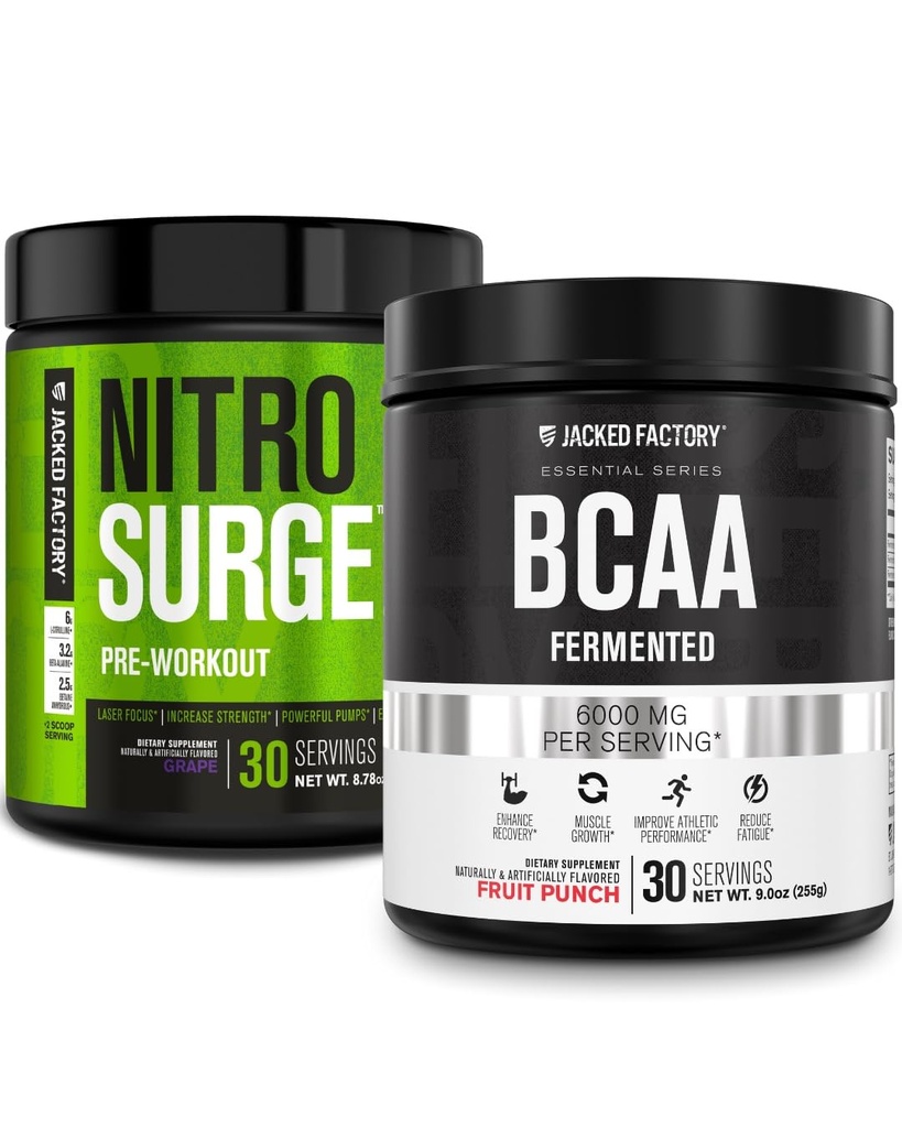 Fabrica Jacked Nitrosurge Pre-Greal în struguri și BCAA în Punch de fructe pentru construirea musculare și recuperarea