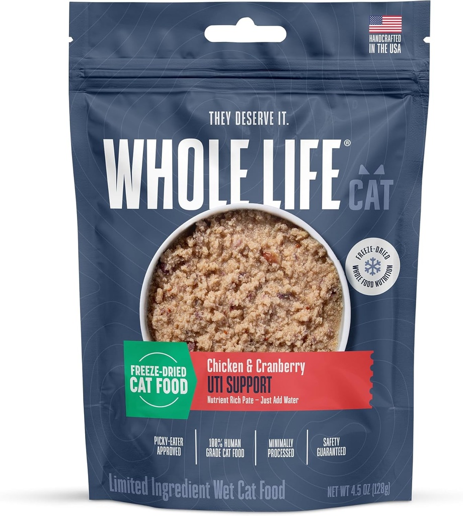 Toata viata Cat Supliment urinar, Feline UTI Remediu & Prevenire, Tratamentul infectiei tractului urinar - Cranberry natural pentru pisici, Probiotic pentru sănătate și suport digestiv - 30 de zile de aprovizionare