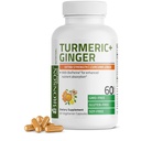Bronson Turmeric + Ginger Extra Putere Comună Sănătate & Digestion Support cu BioPerine, Non-GMO, 60 Capsule vegetariene