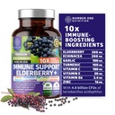 Premium 10 in 1 Supliment de suport imun [10 Ingrediente potente] cu Elderberry, Vitamina C, Echinacea, Zinc si Probiotic pentru Suport Imun, Sanatate si Digestie mai buna, 60 Capace Veg