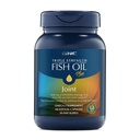 GNC Triple Putere Ulei de pește Plus Omega 3, 1000mg EPA și DHA, Heart Health, Plus Rapid 5 zile Confort, creier, piele, și ochi, antioxidanți și extracte botanice, control Burps de pește, 30 Serviri