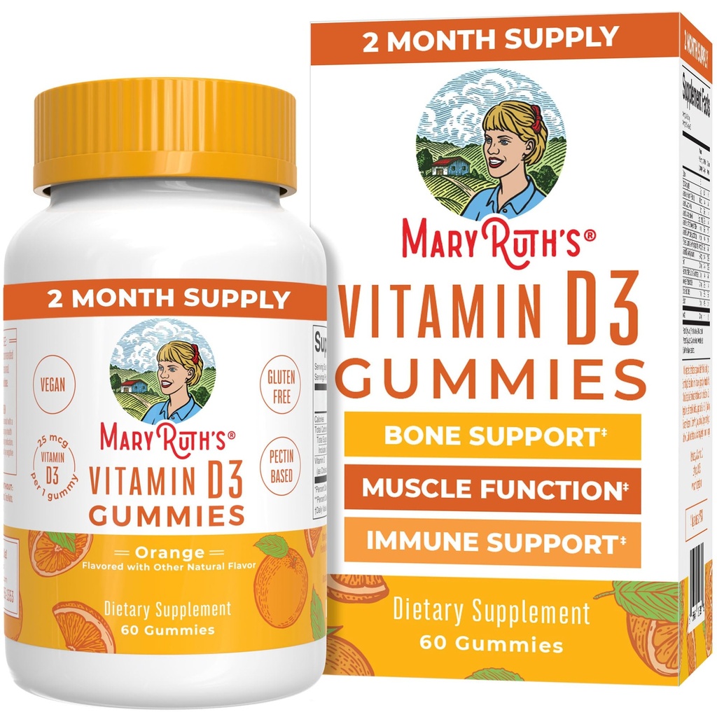 MaryRuth Organics Vitamina D3 Gumiile 