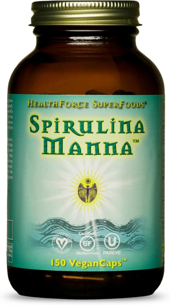 HealthForce Super Foods Spirulina Manna - Capsule - 150 capsule Vegan