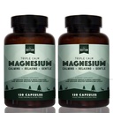 Natural Rhythm Triple Calm Magneziu 150 mg - 2 Pack  Amestec calmant pentru promovarea odihnei și relaxării - 120 sticle conte