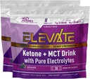 Ketoni Real Exogene Keto D BHB + MCT + Electroliti, Cafeina Free Drink Mix Powder, Tarta de struguri pentru Ketoza Rapida (56 Servings)